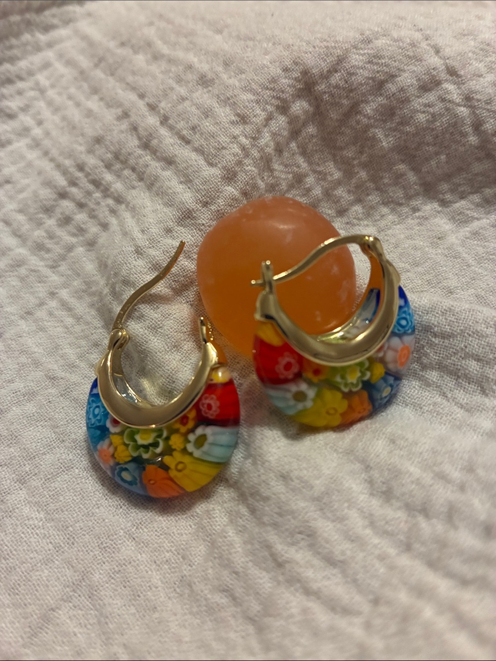 Boho dangle earrings multi color
